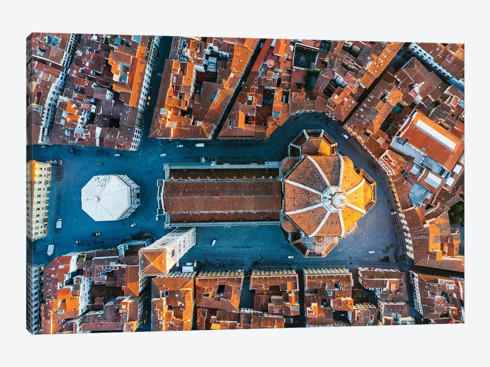 Aerial View Of The Cathedral, Florence by Matteo Colombo 1-piece Canvas Print