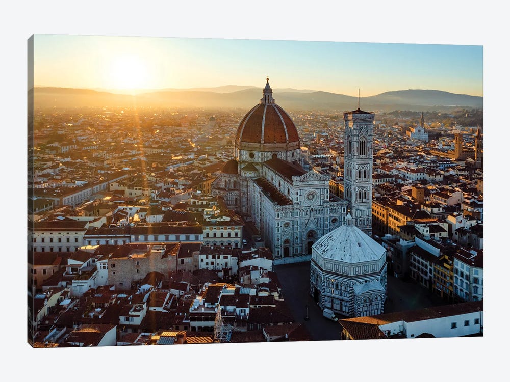 Sunset In Florence, Italy by Matteo Colombo 1-piece Canvas Art