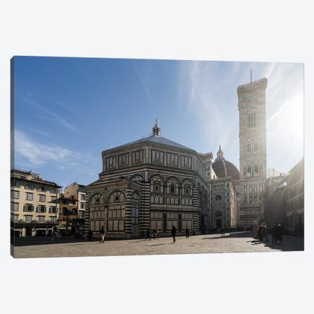 Baptistery And Bell Tower, Florence Canvas Print #TEO1305} by Matteo Colombo Canvas Art Print