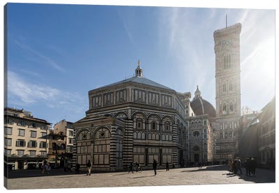 Baptistery And Bell Tower, Florence Canvas Art Print - Florence Art