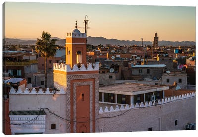 Sunset In Marrakesh III Canvas Art Print - Morocco