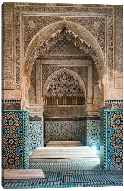 Moroccan Architecture Canvas Art Print - Door Art
