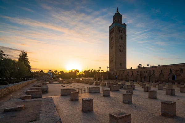 Islam: Sunrise At The Mosque, Morocco by Matteo Colombo