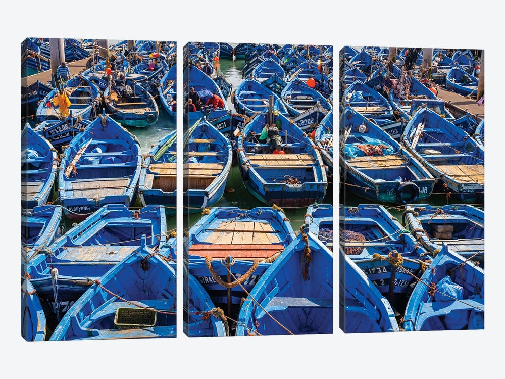 Fishing Boats, Morocco I by Matteo Colombo 3-piece Art Print