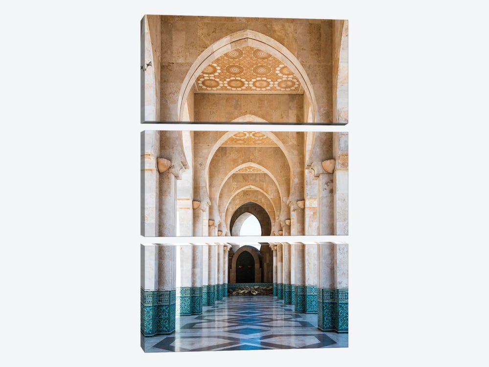 Moroccan Architecture IV by Matteo Colombo 3-piece Canvas Print