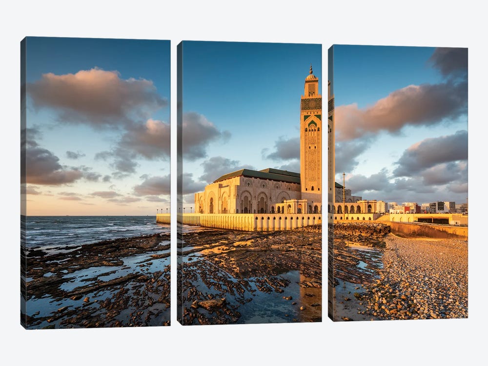 Sunset At The Mosque, Casablanca II by Matteo Colombo 3-piece Art Print