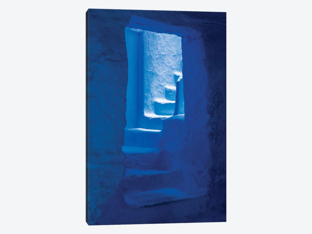 The Blue Stairs, Morocco by Matteo Colombo 1-piece Canvas Artwork