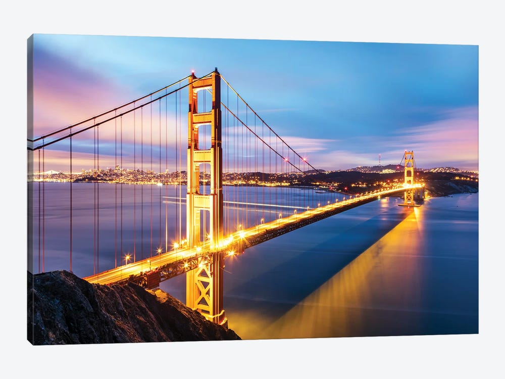 Golden Gate Bridge At Dawn, San Francisco by Matteo Colombo 1-piece Canvas Art Print