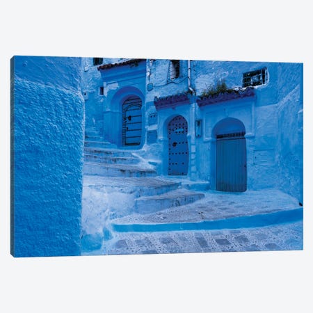 Three Blue Doors, Morocco Canvas Print #TEO1342} by Matteo Colombo Canvas Art