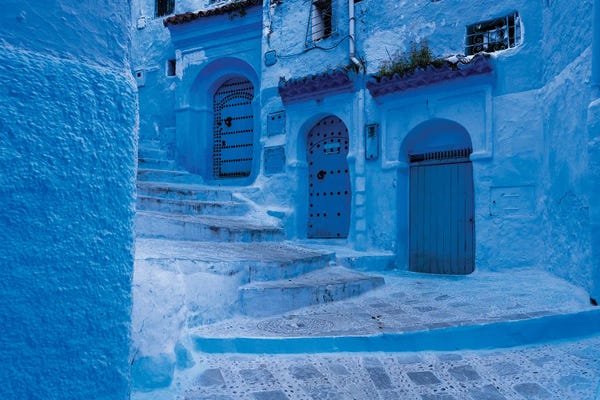 Morocco: Three Blue Doors, Morocco by Matteo Colombo