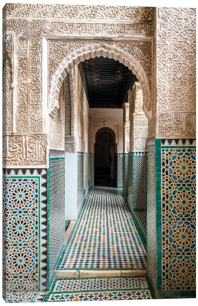 Moroccan Architecture V Canvas Art Print - Moroccan Patterns