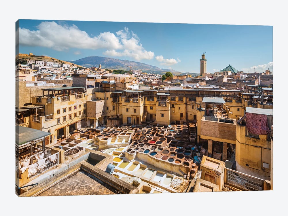 Fez Tannery, Morocco by Matteo Colombo 1-piece Canvas Art
