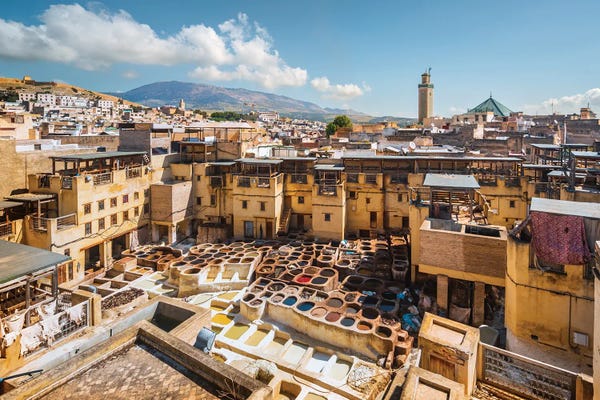 Morocco: Fez Tannery, Morocco by Matteo Colombo