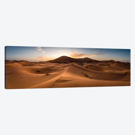 Sunset In The Sahara, Morocco Canvas Print #TEO1358} by Matteo Colombo Canvas Art Print