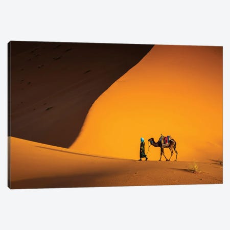 The Camel Driver, Morocco II Canvas Print #TEO1363} by Matteo Colombo Canvas Wall Art