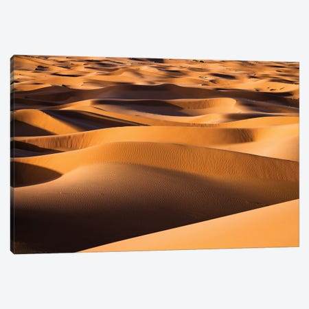 Endless Sand Dunes, Morocco Canvas Print #TEO1365} by Matteo Colombo Canvas Art Print