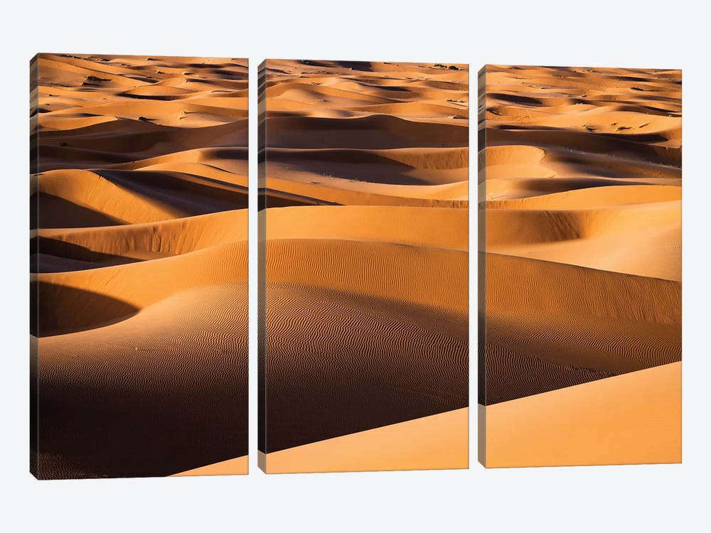 Endless Sand Dunes, Morocco by Matteo Colombo 3-piece Canvas Artwork