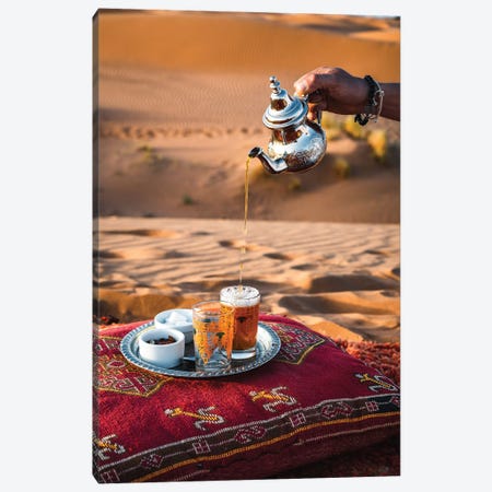 Tea In The Desert, Morocco Canvas Print #TEO1369} by Matteo Colombo Canvas Artwork