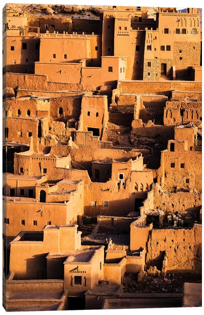 The Kasbah, Morocco I Canvas Art Print - Monochromatic Photography