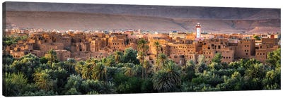 Sunset Over The Old Fortress, Morocco Canvas Art Print - Morocco