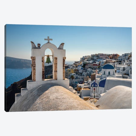Afternoon In Oia, Santorini Canvas Print #TEO1380} by Matteo Colombo Canvas Wall Art