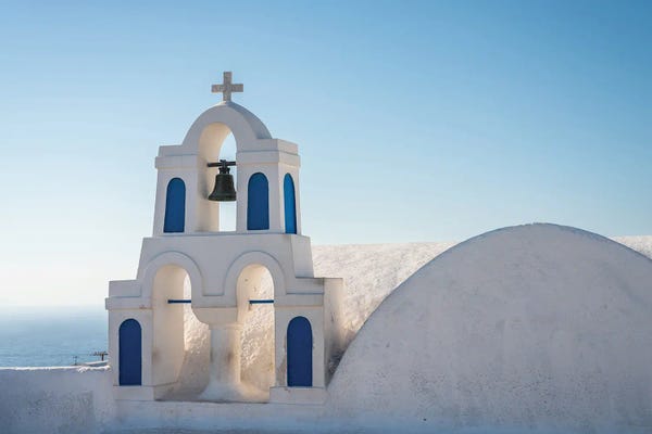 Domes: Bell Tower, Santorini, Greece by Matteo Colombo