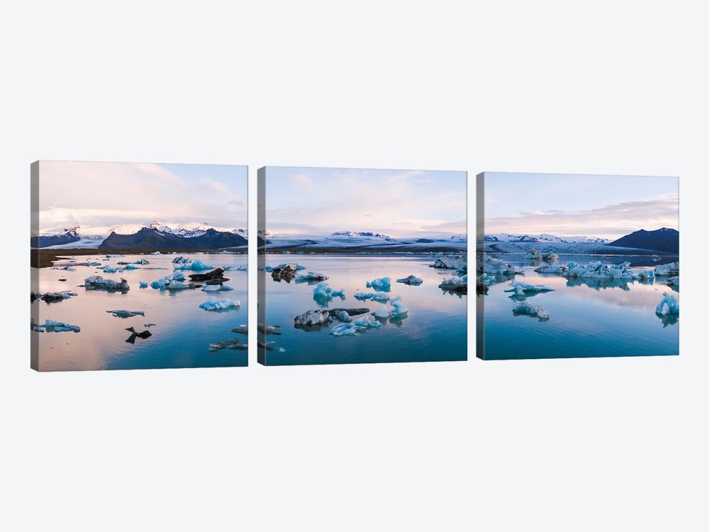 Jokulsarlon Glacial Lake, Iceland by Matteo Colombo 3-piece Art Print