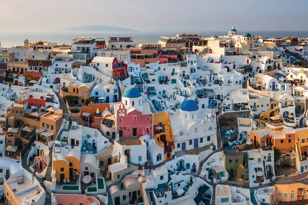 Domes: Santorini Colors by Matteo Colombo