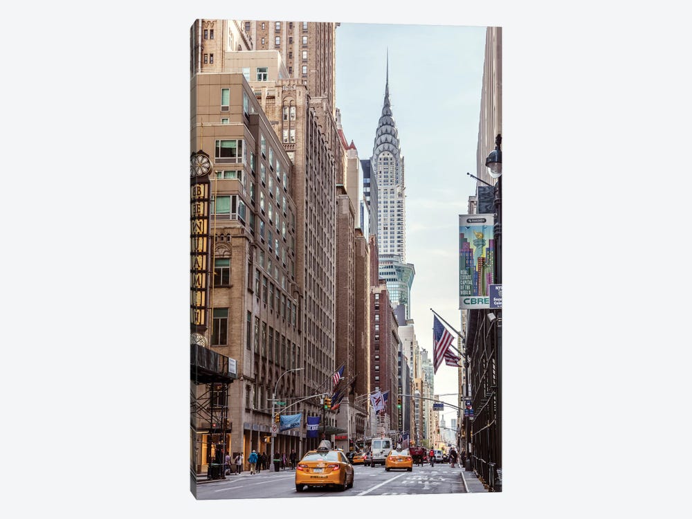 Lexington Avenue And Chrysler Building, New York by Matteo Colombo 1-piece Canvas Print