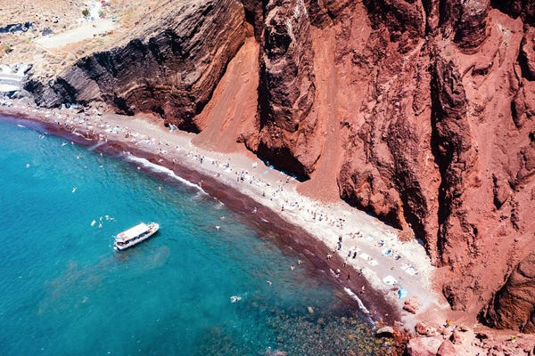 Domes: Red Beach, Santorini by Matteo Colombo