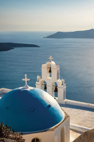 Church And Blue Sea, Santorini