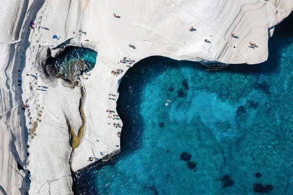 Aerial Beaches: Sakiniko Beach, Milos, Greece by Matteo Colombo