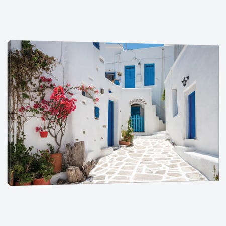 White Town, Paros, Greece Canvas Print #TEO1424} by Matteo Colombo Canvas Wall Art
