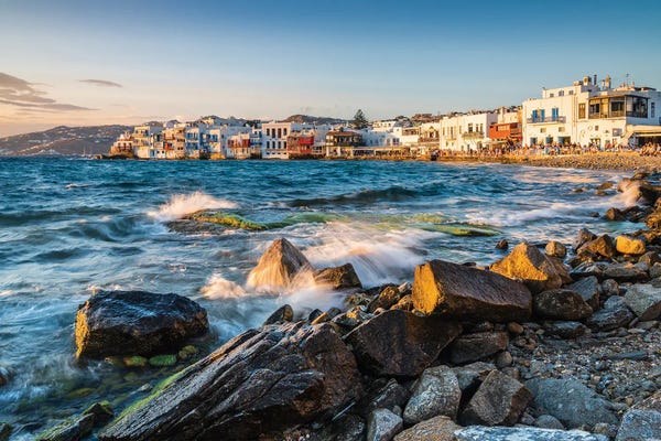 Mykonos: Sunset At Little Venice, Mykonos by Matteo Colombo