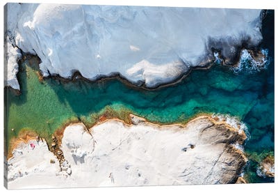 Nature Abstract, Greece I Canvas Art Print - Aerial Beaches 