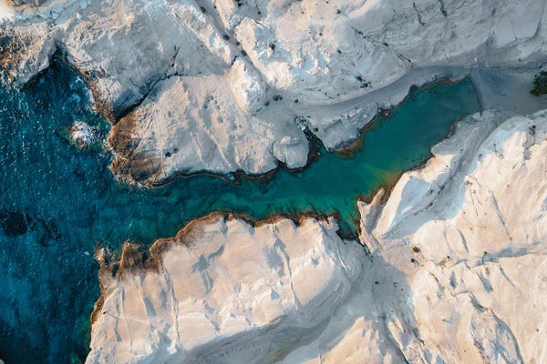 Aerial Beaches: Nature Abstract, Greece II by Matteo Colombo