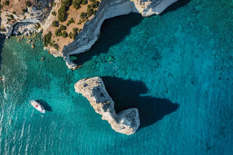 Blue Sea And Cliffs, Milos, Greece