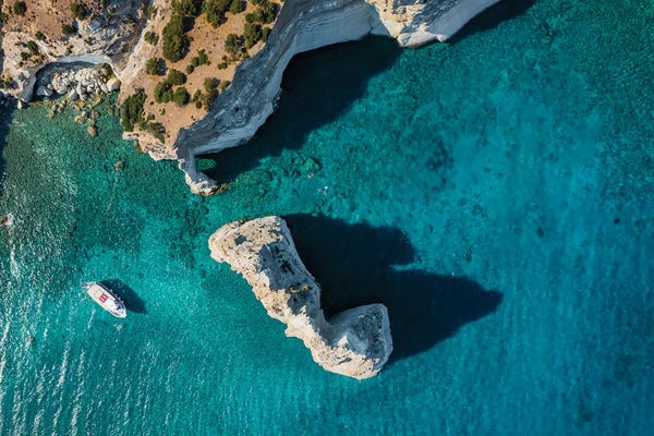 Greece: Blue Sea And Cliffs, Milos, Greece by Matteo Colombo