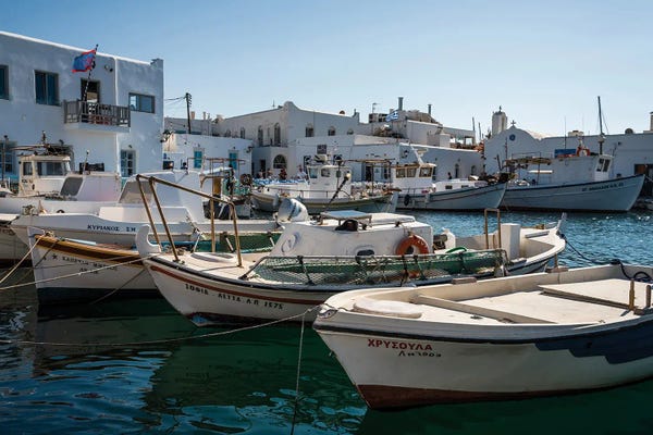 Mykonos: Naoussa Harbor, Paros, Greece by Matteo Colombo