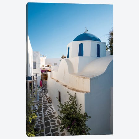 In The Streets Of Paros, Greece Canvas Print #TEO1452} by Matteo Colombo Canvas Wall Art