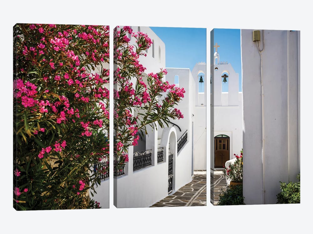 Summer At The Village, Paros, Greece by Matteo Colombo 3-piece Canvas Artwork
