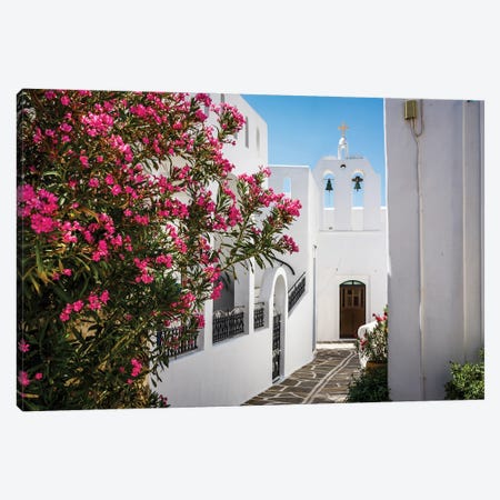 Summer At The Village, Paros, Greece Canvas Print #TEO1457} by Matteo Colombo Art Print