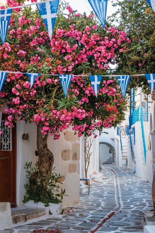 Walking In The White Village, Paros, Greece