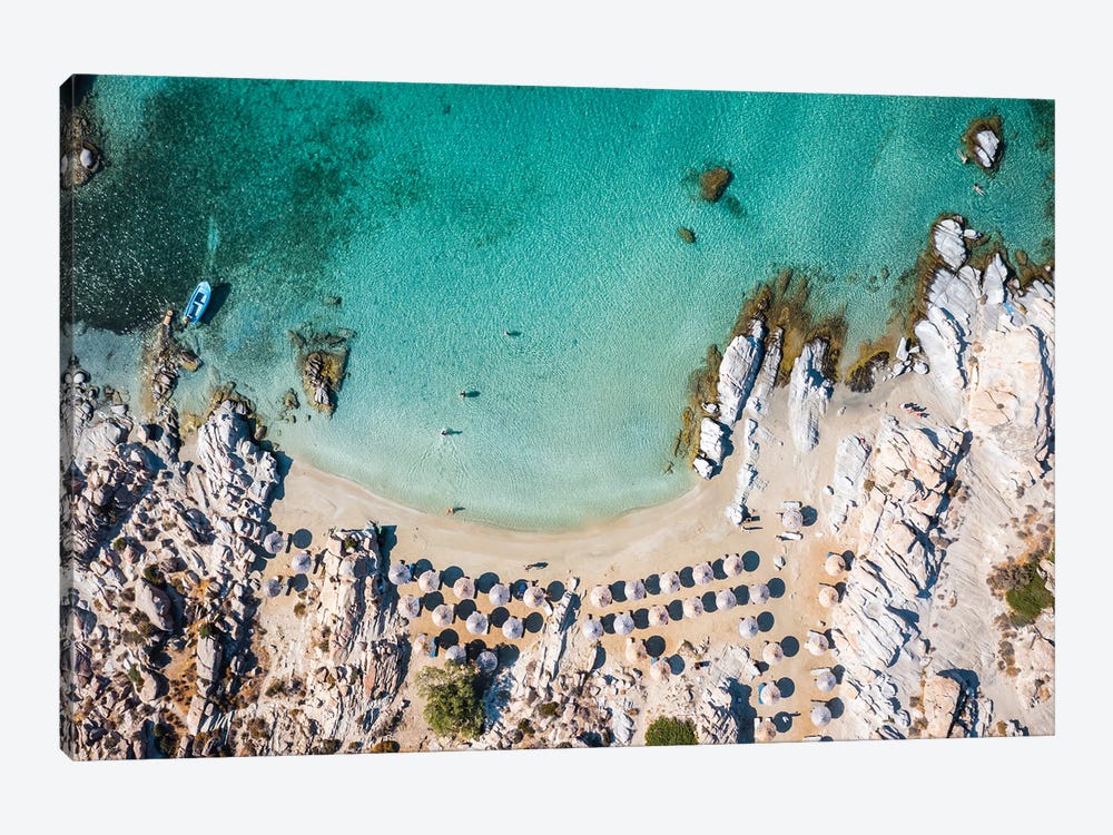 Beach And Sea, Paros, Greece by Matteo Colombo 1-piece Canvas Art