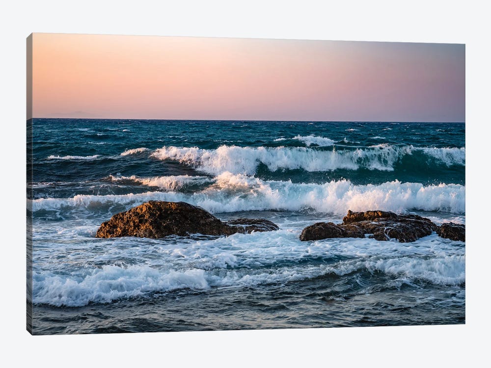 Mediterranean Sea Sunset, Greece by Matteo Colombo 1-piece Canvas Art