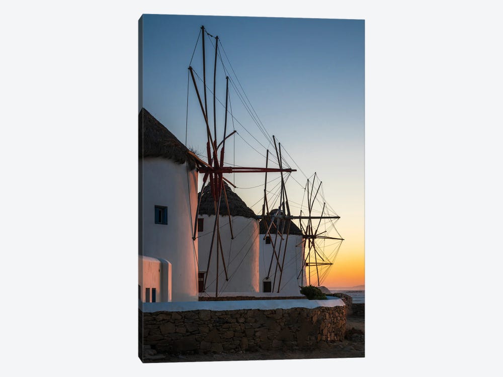 Iconic Windmills Of Mykonos, Greece II by Matteo Colombo 1-piece Canvas Art