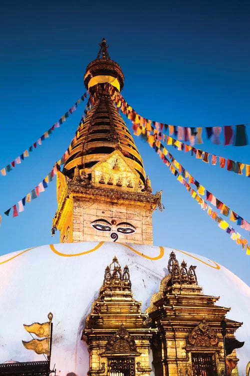 Monkey Temple At Dawn, Kathmandu, Nepal