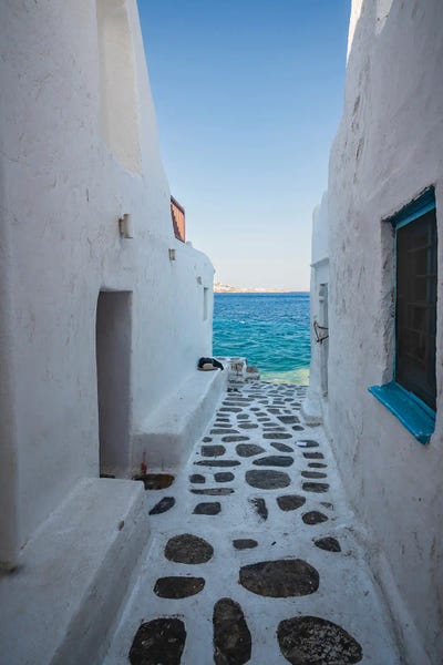 Mykonos: Path To The Sea, Mykonos, Greece by Matteo Colombo