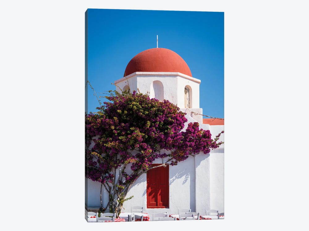 Red Church, Mykonos, Greece by Matteo Colombo 1-piece Canvas Print