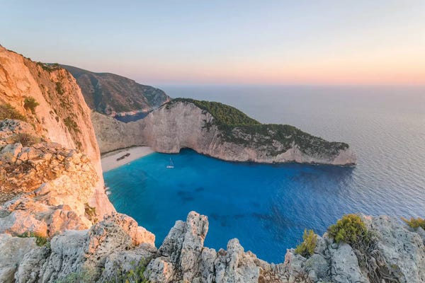 Greece: Navagio Shipwreck Beach, Zante, Greece by Matteo Colombo